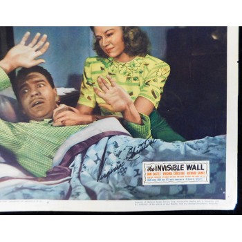Virginia Christine The Invisible Wall Signed 11x14 Lobby Card JSA Authenticated