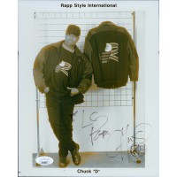 Chuck D Rapper Songwriter Signed 8x10 Glossy Promo Photo JSA Authenticated
