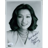 Connie Chung TV News Anchor Signed 7x9 Glossy Photo JSA Authenticated
