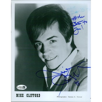 Mike Clifford Singer Signed 8x10 Glossy Promo Photo JSA Authenticated P Removed