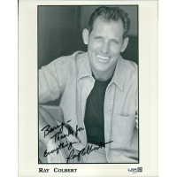 Ray Colbert Signed 8x10 Cardstock Photo JSA Authenticated Personalized
