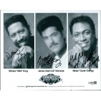 Commodores Signed 8x10 Cardstock Promo Photo JSA Auth Walter Orange William King