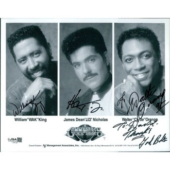 Commodores Signed 8x10 Cardstock Promo Photo JSA Auth Walter Orange William King