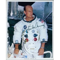 Charles Pete Conrad Jr. Astronaut Signed 8x10 Cardstock Photo JSA Authenticated