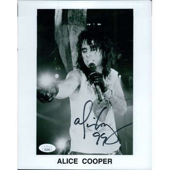 Alice Cooper Signed 8x10 Matte Photo JSA Authenticated