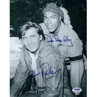 Daniel Boone Signed Fess Parker & Don Pedro Colley Vintage 8x10 Photo PSA/DNA