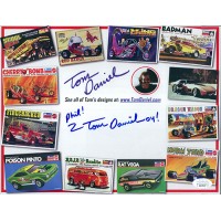 Tom Daniel Model Car Designer Signed 8.5x11 Cardstock Photo JSA Authenticated