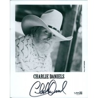 Charlie Daniels Musician Signed 8x10 Matte Promo Photo JSA Authenticated