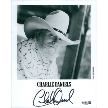 Charlie Daniels Musician Signed 8x10 Matte Promo Photo JSA Authenticated