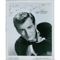 Bobby Darin Jazz Singer Musician Signed 8x10 Glossy Photo JSA Authenticated