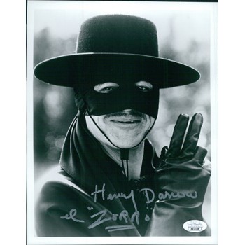 Henry Darrow Zorro Actor Signed 8x10 Glossy Photo JSA Authenticated