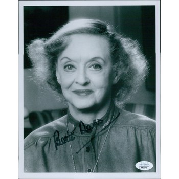 Bette Davis Actress Signed 8x10 Card Stock Photo JSA Authenticated