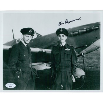 Gus Daymond WWII ACE Fighter Pilot Signed 8x10 Glossy Photo JSA Authenticated