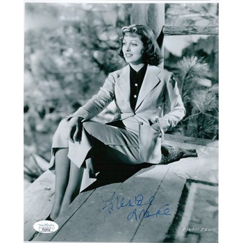 Frances Drake Actress Signed 8x9.5 Glossy Photo JSA Authenticated