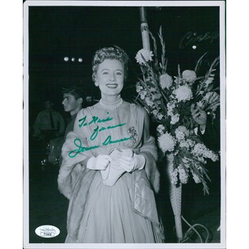 Irene Dunne Actress Signed 8x10 Vintage Glossy Photo JSA Authenticated