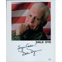 Dale Dye Actor Signed 8x10 Cardstock Photo JSA Authenticated