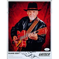 Duane Eddy Guitarist Signed 8.5x11 Cardstock Promo Photo JSA Authenticated