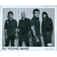 Eli Young Band Signed 8x10 Cardstock Promo Photo JSA Authenticated Mike Eli