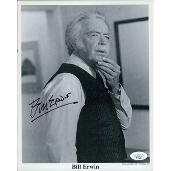 Bill Erwin Actor Signed 8x10 Cardstock Photo JSA Authenticated