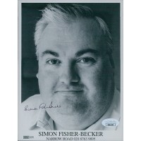 Simon Fisher-Becker Actor Signed 6x8 Cardstock Photo JSA Authenticated
