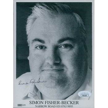 Simon Fisher-Becker Actor Signed 6x8 Cardstock Photo JSA Authenticated