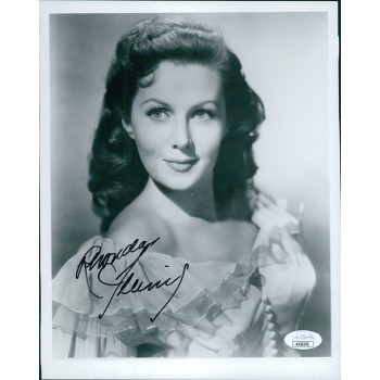 Rhonda Fleming Actress Signed 8x10 Glossy Photo JSA Authenticated