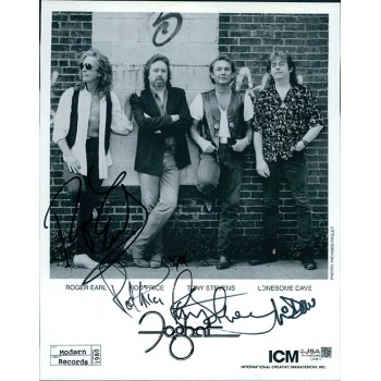 Foghat Band Signed 8x10 Cardstock Promo Photo JSA Authenticated Roger Earl