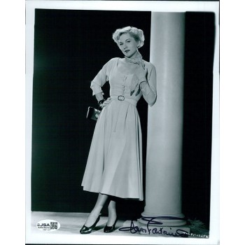 Joan Fontaine Actress Signed 8x10 Vintage Glossy Photo JSA Authenticated
