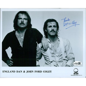 John Ford Coley Musician Singer Signed 8x10 Glossy Promo Photo JSA Authenticated