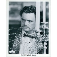 Bernard Fox Actor Signed 8x10 Cardstock Photo JSA Authenticated Personalized