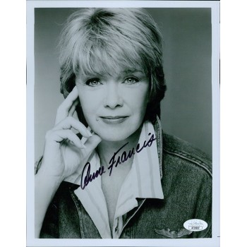 Anne Francis Actress Signed 8x10 Glossy Photo JSA Authenticated
