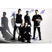 From Ashes to New Band Signed 12x18 Glossy Photo JSA Authenticated Case Dowdle