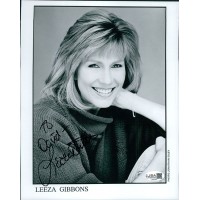 Leeza Gibbons Actress Talk Show Host Signed 8x10 Matte Photo JSA Authenticated