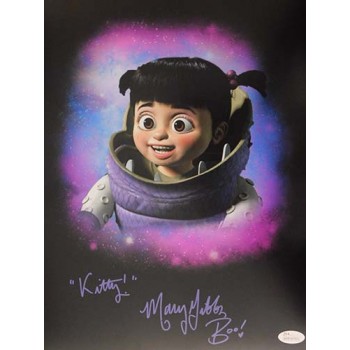 Mary Gibbs Signed Monsters, Inc. Boo 11x14 Matte Color Photo JSA Authenticated