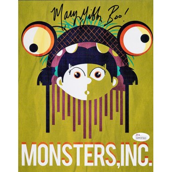 Mary Gibbs Signed Monsters, Inc. Boo 8x10 Matte Color Photo JSA Authenticated