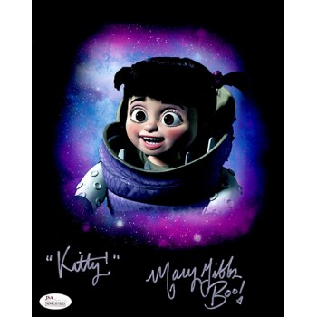 Mary Gibbs Signed Monsters, Inc. Boo 8x10 Matte Color Photo JSA Authenticated