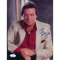 Mickey Gilley Country Singer Signed 7.5x10 Cardstock Photo JSA Authenticated