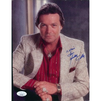 Mickey Gilley Country Singer Signed 7.5x10 Cardstock Photo JSA Authenticated