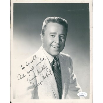 George Gobel Actor Singer Comedian Signed 8x10 Matte Photo JSA Authenticated