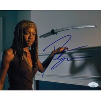 Danai Gurira The Walking Dead Actress Signed 8x10 Matte Photo JSA Authenticated
