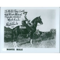 Monte Hale American Actor Singer Signed 8x10 Glossy Photo JSA Authenticated