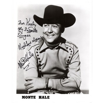 Monte Hale American Actor Singer Signed 8x10 Glossy Photo JSA Authenticated