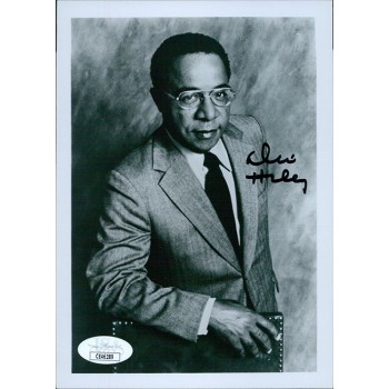 Alex Haley Writer Signed 5x7 Glossy Photo JSA Authenticated