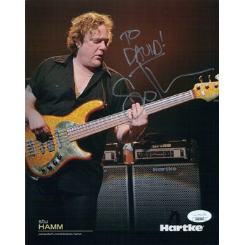 Stuart Hamm Bassist Signed 8x10 Cardstock Promo Photo JSA Authenticated