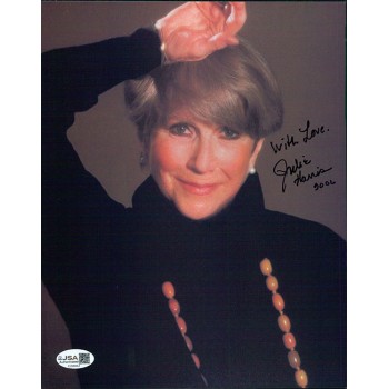 Julie Harris Actress Signed 8x10 Cardstock Photo JSA Authenticated
