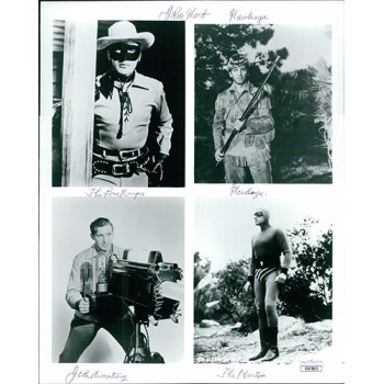 John Hart The Lone Ranger Actor Signed 8x10 Glossy Photo JSA Authenticated