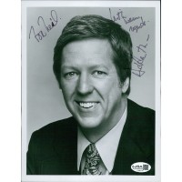 David Hartman TV Host Actor Signed 7x9 Paper Stock Photo JSA Authenticated