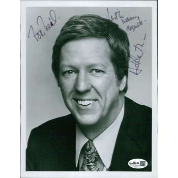 David Hartman TV Host Actor Signed 7x9 Paper Stock Photo JSA Authenticated