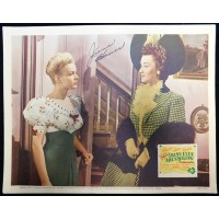 June Haver Irish Eyes Are Smiling Signed 11x14 Lobby Card JSA Authenticated