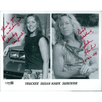 Susan Hawk Survivor Signed 8x10 Cardstock Promo Photo JSA Authenticated